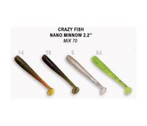 Мягкая приманка CRAZY FISH Nano Minnow 2.2" 22-55-M70-6, фото 