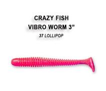 Мягкая приманка CRAZY FISH Vibro worm 2" 3-50-37-6, фото 
