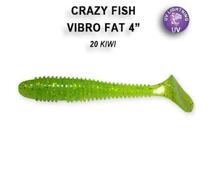 Мягкая приманка CRAZY FISH Vibro fat 4" 14-100-20-6, фото 