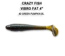 Мягкая приманка CRAZY FISH Vibro fat 4" 14-100-42-6, фото 