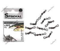 Застежка Spinwal Snap with swivel size 20B 10pcs su, фото 