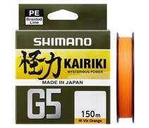 Шнур плетеный SHIMANO Kairiki G5 100m 0,13mm 4,1kg Orange, фото 