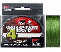 Леска плетеная DAM CROSSPOWER 4-BRAID 150m 0.10mm 4.5kg - GREEN, фото 
