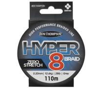 Леска плетеная R.T. Hyper 8-Braid 110m 0,13mm 7,2kg Grey, фото 