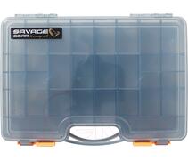 Коробка для приманок SAVAGE GEAR Lurebox 2 Sided Smoke Short 20,5X17X4,8cm, фото 