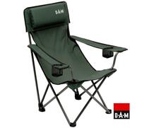 Кресло складное DAM Foldable Chair with Bottle Holder, 4,0kg Steel, max,130kg, Pillow, +Transp, Bag, фото 