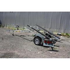 Прицеп лодочный одноосный ЛАВ 81015С (ложементы) Вектор, фото 