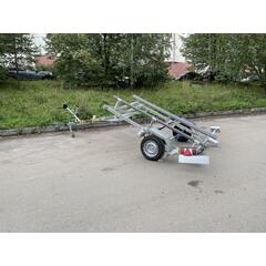 Прицеп лодочный одноосный ЛАВ 81014С (ложементы) Вектор, фото 