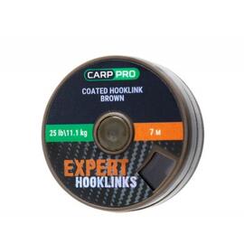 Поводковый в оболочке CARP PRO 25LB 7M коричневый, фото 