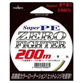 Плетеный шнур Yamatoyo Super PE Zero Fighter 10х5 х4, #0.8, 200 м, многоцветный, фото 