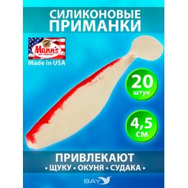Виброхвост Mann's Ripper M-048 уп-ка 20шт. цв. BR-W, фото 