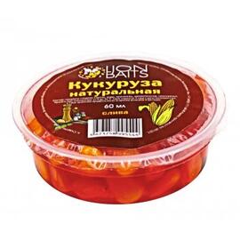 Lion baits Кукуруза натуральная в пластиковой банке (запайка) "Слива" 60мл, фото 