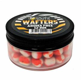 Бойлы нейтральной плавучести (Wafters) "Aroma Free" (без аромы) бело-оранж 12мм, Цвет: бело-оранжевый, Диаметр (мм): 12, фото 