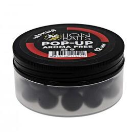 Lion Baits Бойлы плавающие Pop-Up "Aroma Free" (без аромы) черный 12 мм, Цвет: черный, Диаметр (мм): 12, фото 