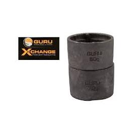 Сменный груз для кормушек Guru X-Change Distance Feeder Weights Heavy 60гр + 70гр, Размер: heavy, Вес: 60гр + 70гр, фото 