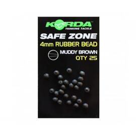 Бусина резиновая KORDA Rubber Bead Brown 4мм, Размер: 4 мм, фото 