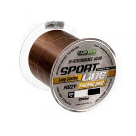 Леска CARP PRO Sport Line Flecked Gold 300M 0,310 mm, Цвет: коричневый, Диаметр лески: 0,310 мм, фото 