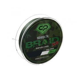 Шок-лидер CARP PRO Shock Braid PE 8x 25 lb 25м Dark Green, фото 
