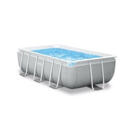 26784 Каркасный бассейн Intex Prism Frame Rectangular Pool 300х175х80см , фильтр-насос, лестница, фото 