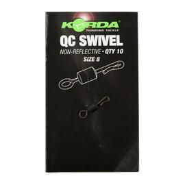 Вертлюг с кольцом и быстросъемом KORDA Kwick Change Swivel №8, фото 