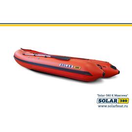 Лодка надувная моторная solar-380 к (максима) Оранжевый, фото 