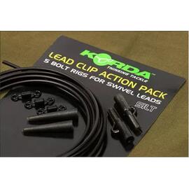 Набор безопасная клипса KORDA Lead Clip Action Pack Silt, Цвет: Silt, фото 