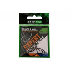 Крючок Карповый CARP PRO Curved Shank BT Series № 6 Black Teflon, Размер: №6, фото 