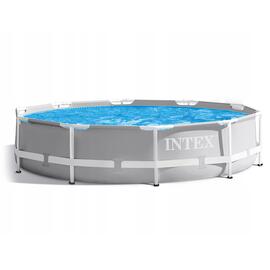 26724 Каркасный бассейн круглый Intex Prism Frame 457х107, фильтр-насос, лестница, тент, подстилка, фото 