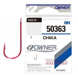 Крючок OWNER Chika red №20 13шт, Размер: №20, Количество: 13 шт., фото 