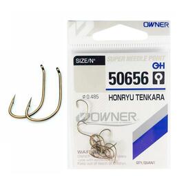 Крючок OWNER Honryu Tenkara brown №8 12шт, Размер: №8, Количество: 12 шт., фото 