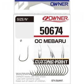 Крючок OWNER Cut Mebaru nickel №3 15шт, Размер: №3, Количество: 15 шт., фото 
