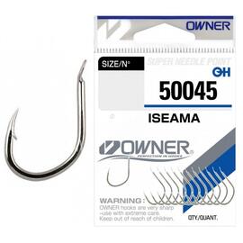 Крючок OWNER Iseama nickel №12 15шт, Размер: №12, Количество: 15, фото 