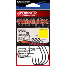 Крючок OWNER Twist Lock CPS BC №1/0 4шт, Размер: №1/0, Количество: 4, фото 