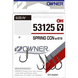 Крючок OWNER Spring Chinu w/Eye BC №10 6шт, Цвет: BC, Размер: №10, Количество: 6, фото 