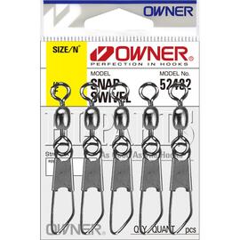 Застежка с вертлюгом OWNER Snap Swivel №18 10шт, Номер: №18, фото 