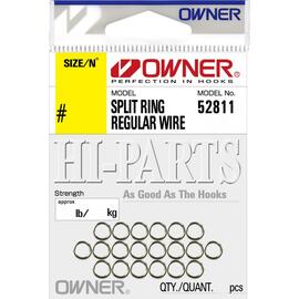 Кольцо заводное OWNER Split Ring Regular nickel №3 20шт, Номер: №3, фото 