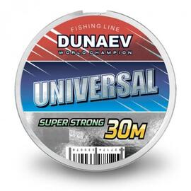 Леска Dunaev Universal 0.14мм 30м, Разрывная нагрузка: 2,0 кг, Диаметр лески: 0,14 мм, Размотка: 30 м, фото 