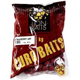 Lion Baits Бойлы тонущие серии EURO BAITS 20 мм "Клубничный джем" Strawberry Jam  - 1кг, Вкус для группировки: клубничный джем, фото 