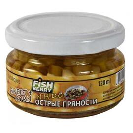 FishBerry Кукуруза насадочная Острые пряности - 120 мл, Вкус для группировки: Острые пряности, фото 