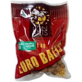 Lion Baits Бойлы растворимые серии EURO BAITS 24 мм ананас Гавайский - 1 кг, Вкус для группировки: ананас Гавайский, фото 