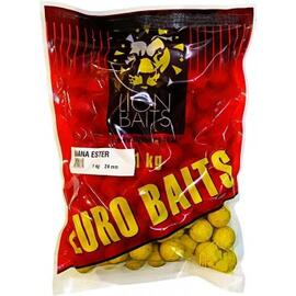 Lion Baits Бойлы тонущие серии EURO BAITS 24 мм банановый эфир - 1 кг, Вкус для группировки: банановый эфир, фото 
