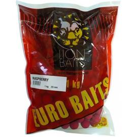 Lion Baits Бойлы тонущие серии EURO BAITS 20 мм малина - 1 кг, Вкус для группировки: малина, фото 