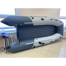 Надувная лодка Таймень RX 3700 НДНД светло-серый/графит, фото 