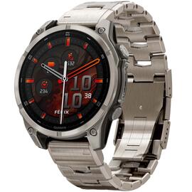 Умные часы Garmin Fenix 8 Amoled Sapphire 47 mm vented titanium bracelet, фото 