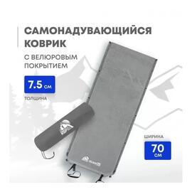 Коврик туристический RSP Velour 75, серый, фото 
