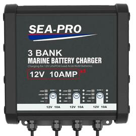Зарядное устройство Sea-Pro ТЕ4-0333B (3х12В AGM, LEAD-ACID, LiFePo4), фото 