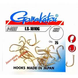 Крючки GAMAKATSU LS-1810G HOOKS GOLD #12, фото 