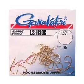 Крючки GAMAKATSU LS-1130G (GOLD) size 008, 25st, фото 