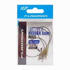 Амортизатор для фидера FLAGMAN Feeder Gum Rig Ready 15cм d=0,6мм 3шт, фото 