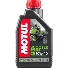 Масло Motul SCOOTER EXP 4T 10W40 моторное, полусинтетическое для четырехтактных двигателей скутеров, 1 литр, фото 